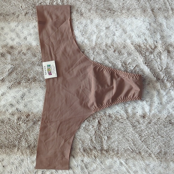 Spanks Understatements Laser Cut Lightweight Stretch Cafe Au Lait Thong Size 3X - Picture 1 of 5